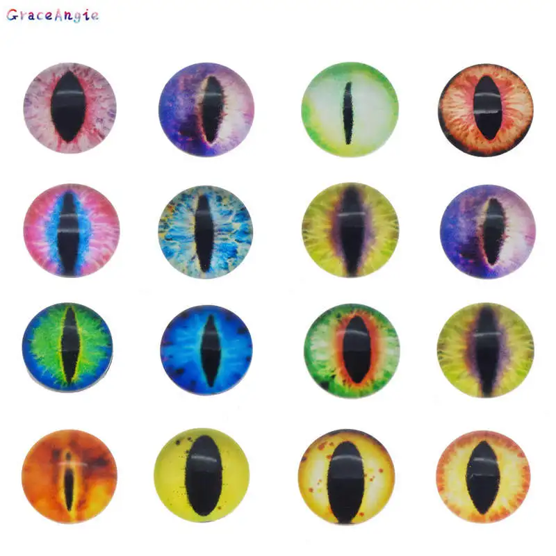 GraceAngie 12pcs 35mm Glass Pupil Dragon Cat Eye Cameo Mix Color Animal Eye for Doll Making Craft Jewelry DIY Findings
GraceAngie 12pcs 35mm Glass Pupil Dragon Cat Eye Cameo Mix Color Animal Eye for Doll Making Craft Jewelry DIY Findings