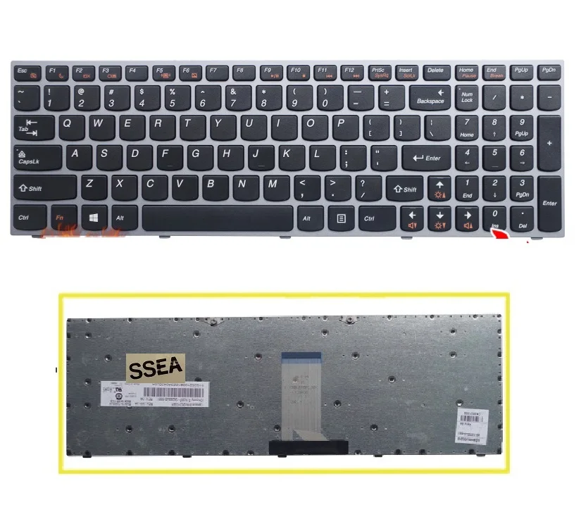 Распродажа, новая клавиатура для ноутбука SSEA с серебряной рамкой для LENOVO B5400 M5400 M5400a B5400a
Распродажа, новая клавиатура для ноутбука SSEA с серебряной рамкой для LENOVO B5400 M5400 M5400a B5400a