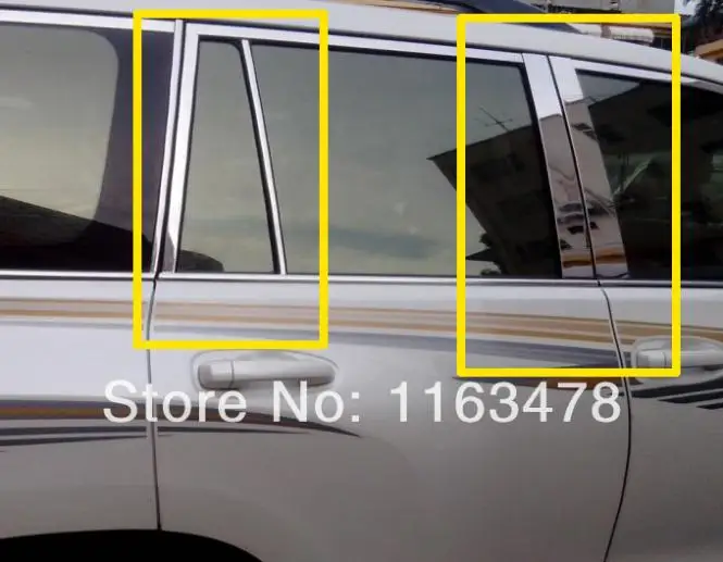 For Toyota Prado FJ150 2010 2011 2013 Stainless Steel Pillar Post Trim new Car Accessories Stickers
For Toyota Prado FJ150 2010 2011 2013 Stainless Steel Pillar Post Trim new Car Accessories Stickers