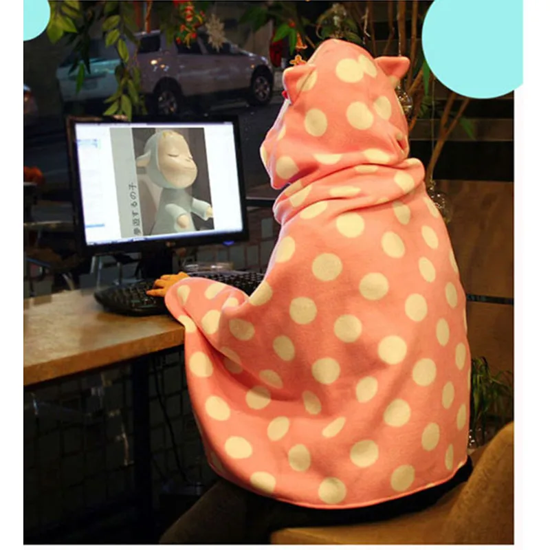 Warm Fleece Travel Blanket with hat for Sofa TV Office Shawl Throw Blanket Travel Plan Plaids for family bedding 72X150 CM
Warm Fleece Travel Blanket with hat for Sofa TV Office Shawl Throw Blanket Travel Plan Plaids for family bedding 72X150 CM