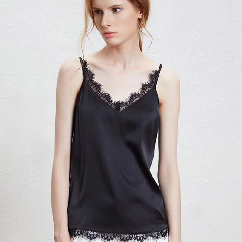 Summer Silk Tank Top Sale Women Sexy V Neck Sleeveless Basic Tops Blusas Casual Womens Vest Lace Camisole Tees Tanks For Lady
Summer Silk Tank Top Sale Women Sexy V Neck Sleeveless Basic Tops Blusas Casual Womens Vest Lace Camisole Tees Tanks For Lady