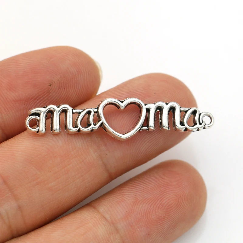 JAKONGO Antique Silver Plated Mama Connectors for Jewelry Making Bracelet DIY Accessories 40x9mm 10pcs
JAKONGO Antique Silver Plated Mama Connectors for Jewelry Making Bracelet DIY Accessories 40x9mm 10pcs