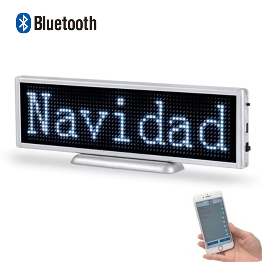 21cm P3mm Bluetooth letrero LED sign programable scrolling display panel for store business controlled by mobile app DIY
21cm P3mm Bluetooth letrero LED sign programable scrolling display panel for store business controlled by mobile app DIY