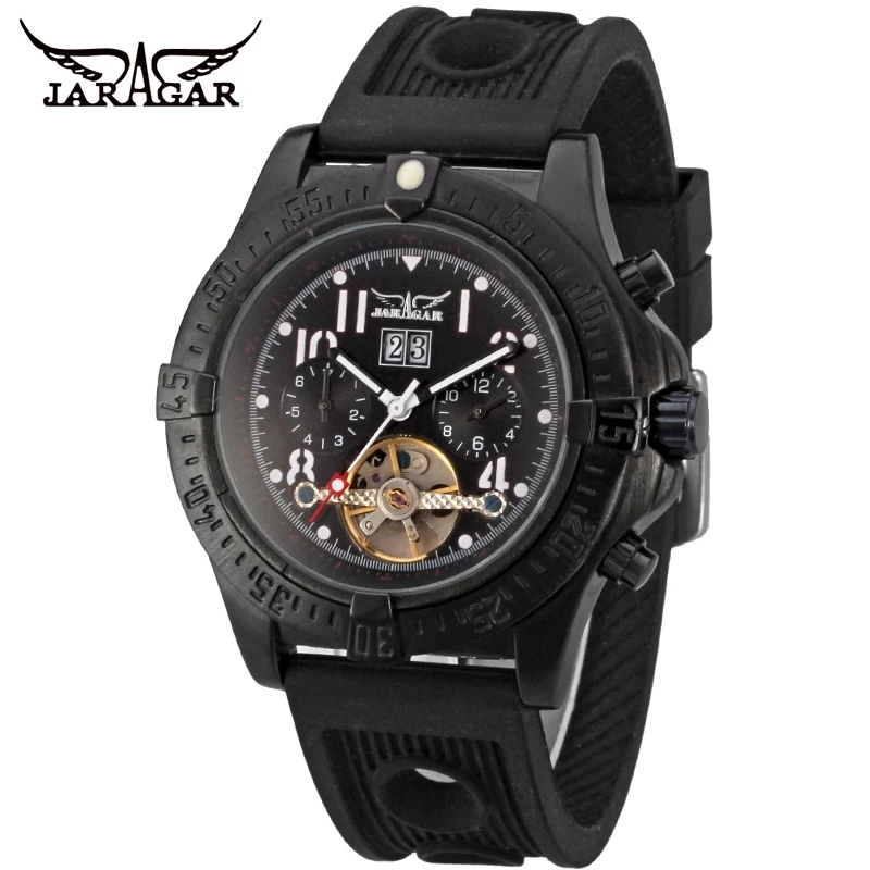 JARAGAR Top Brand Luxury Men Automatic Mechanical Wristwatches Rubber Band Sports Men's Watches Calendar Clocks 2019 New relogio
JARAGAR Top Brand Luxury Men Automatic Mechanical Wristwatches Rubber Band Sports Men's Watches Calendar Clocks 2019 New relogio