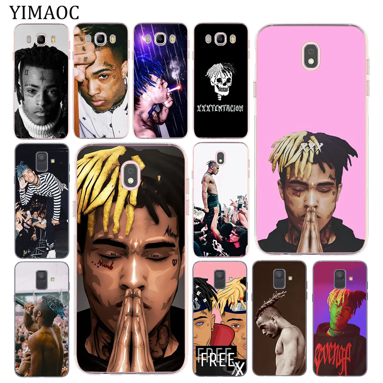 Rap Singer XXXTentacion MC мягкий чехол для Samsung Galaxy J8 J3 J4 J5 J6 J7 Duo 2017 A2 Core A5 2016 A9 A8 A7 A6 Plus