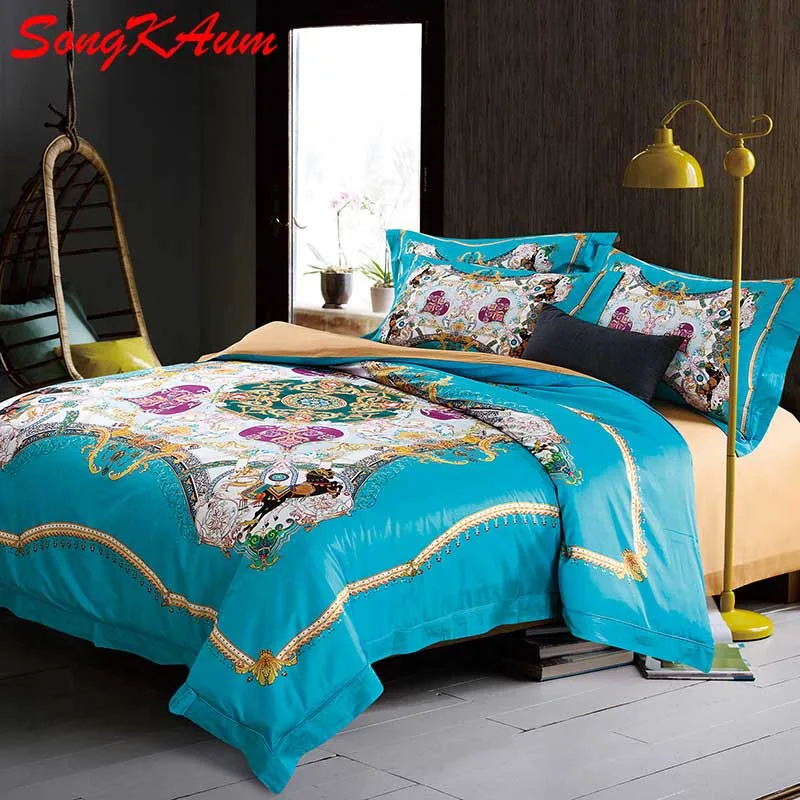 4-Pieces Top Quality 100% Pima Cotton Luxury Brand Bedding Sets King Size Queen Bed Set Duvet Cover Bed Sheet Pillow Sham
4-Pieces Top Quality 100% Pima Cotton Luxury Brand Bedding Sets King Size Queen Bed Set Duvet Cover Bed Sheet Pillow Sham