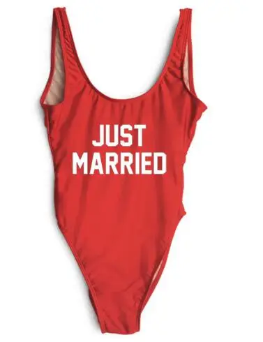 JUST MARRIED Swimwear Sexy Backless Swimsuit One Piece Bodysuit Jumpsuit Rompers Beachwear Bathing Costume Summer Sexy Suit
JUST MARRIED Swimwear Sexy Backless Swimsuit One Piece Bodysuit Jumpsuit Rompers Beachwear Bathing Costume Summer Sexy Suit