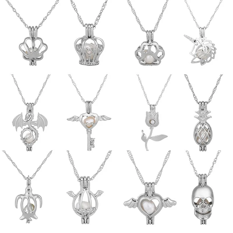 2018 New Oyster pearl Pendant Necklaces Unicorn Cages Locket Hollow Out Love Wish Pearl Necklace Mermaid Crown Skull DIY jewelry
2018 New Oyster pearl Pendant Necklaces Unicorn Cages Locket Hollow Out Love Wish Pearl Necklace Mermaid Crown Skull DIY jewelry