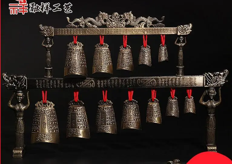 Bronze ware archaize clock Ancient musical instrument chime Arts and Crafts Metal carriage Decorative statues decoration dies
Bronze ware archaize clock Ancient musical instrument chime Arts and Crafts Metal carriage Decorative statues decoration dies