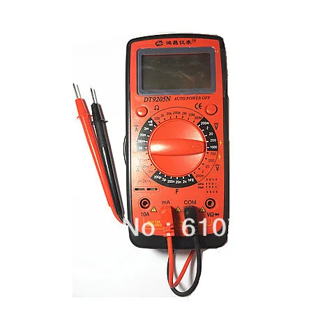 LCD Black Red 200mV-700V AC/DC Voltage Ohm Resistance Current Capacitance Diode Digital Multimeter with 2 Test Lead Multitester
LCD Black Red 200mV-700V AC/DC Voltage Ohm Resistance Current Capacitance Diode Digital Multimeter with 2 Test Lead Multitester
