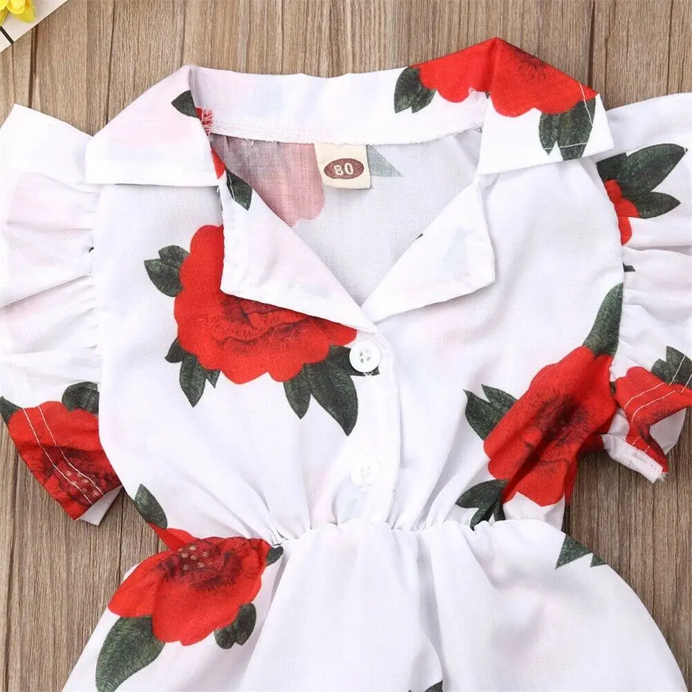 Infant Newborn Baby Girls Romper Flower Ruffles Jumpsuit Playsuit 2019 New Baby Girls Clothes Costumes
Infant Newborn Baby Girls Romper Flower Ruffles Jumpsuit Playsuit 2019 New Baby Girls Clothes Costumes
