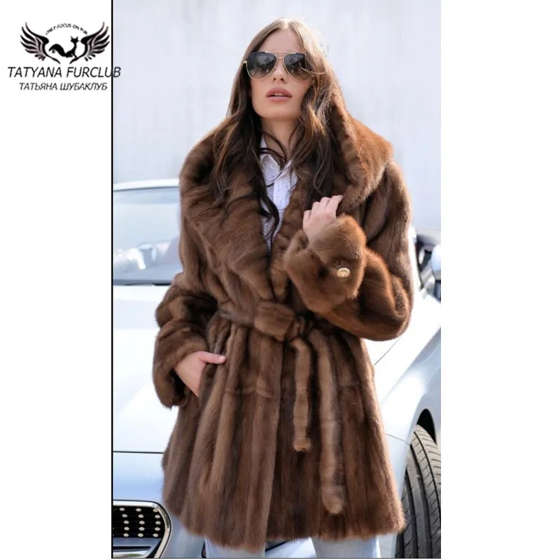 Fashion Import Coffee Real Mink Fur Coats Women Winter 2021 New Medium Length Woman Trendy Mink Fur Coat With Hood Warm Wear
Fashion Import Coffee Real Mink Fur Coats Women Winter 2021 New Medium Length Woman Trendy Mink Fur Coat With Hood Warm Wear