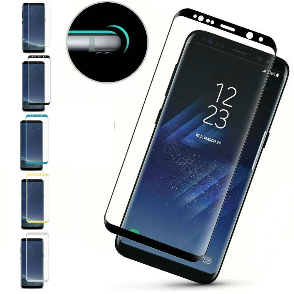 Защитное стекло для Samsung Note 20 ultra 10 pro 9 8 S20 plus S10 S10E S9 S8 полное наклеивание |