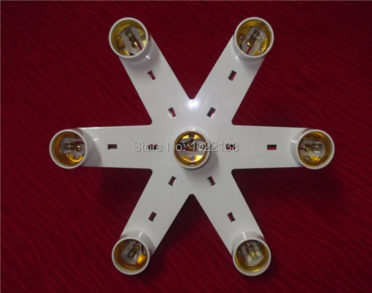 5pcs LED E27 to 7 E27 pendant lamp holder, 1 to 7 E27 7 in 1 chandelier lamp base socket adapter converter Splitter multiple
5pcs LED E27 to 7 E27 pendant lamp holder, 1 to 7 E27 7 in 1 chandelier lamp base socket adapter converter Splitter multiple