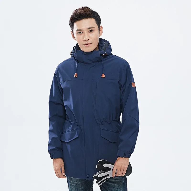 Autumn Winter Men's Jacket Outdoor Sport 3 In 1 Medium Long Two-Piece Windbreaker Male Windproof Warm Camping Hiking Ski Coats
Autumn Winter Men's Jacket Outdoor Sport 3 In 1 Medium Long Two-Piece Windbreaker Male Windproof Warm Camping Hiking Ski Coats