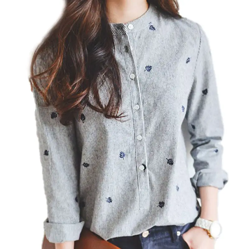 Simple OL Women Work Shirts 2019 Fashion Spring New Embroidered Shirt Female Casual Long Sleeve Korean Office Ladies Tops f229
Simple OL Women Work Shirts 2019 Fashion Spring New Embroidered Shirt Female Casual Long Sleeve Korean Office Ladies Tops f229