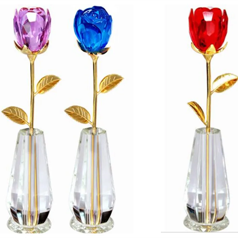 2019 creative crystal rose flower, beautiful wedding gift crafts, home decorations, desktop ornaments
2019 creative crystal rose flower, beautiful wedding gift crafts, home decorations, desktop ornaments