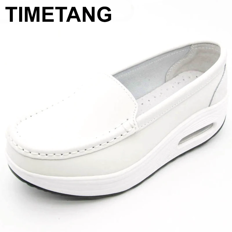TIMETANG Summer Genuine Leather Women's Shoes Nurse Swing Work all Single star Wedges Women's Shoes Black white Platform C217
TIMETANG Summer Genuine Leather Women's Shoes Nurse Swing Work all Single star Wedges Women's Shoes Black white Platform C217