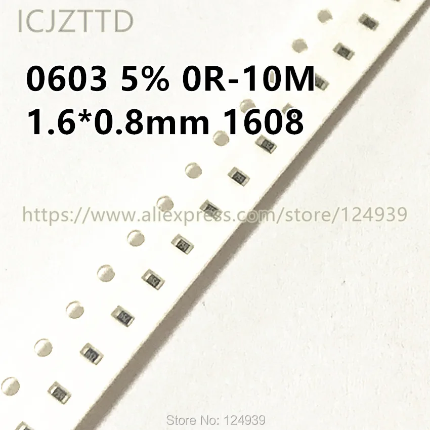 100 шт. 1/10 Вт RJ0603 5% SMD рез 1608 7.5R 7R5 8.2R 8R2 9.1R 9R1 10R 11R 12R 13R 15R 16R 18R 20R 22R 24R 27R 30R 33R 36R 39R
100 шт. 1/10 Вт RJ0603 5% SMD рез 1608 7.5R 7R5 8.2R 8R2 9.1R 9R1 10R 11R 12R 13R 15R 16R 18R 20R 22R 24R 27R 30R 33R 36R 39R