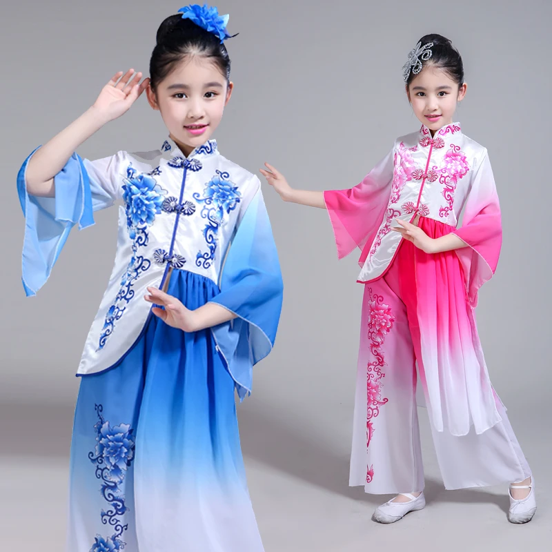 Girls Modern Classical Yangko Dance Traditional Folk Performance Costumes Children Elegant Umbrella Stage Wear Dancing Clothes
Girls Modern Classical Yangko Dance Traditional Folk Performance Costumes Children Elegant Umbrella Stage Wear Dancing Clothes