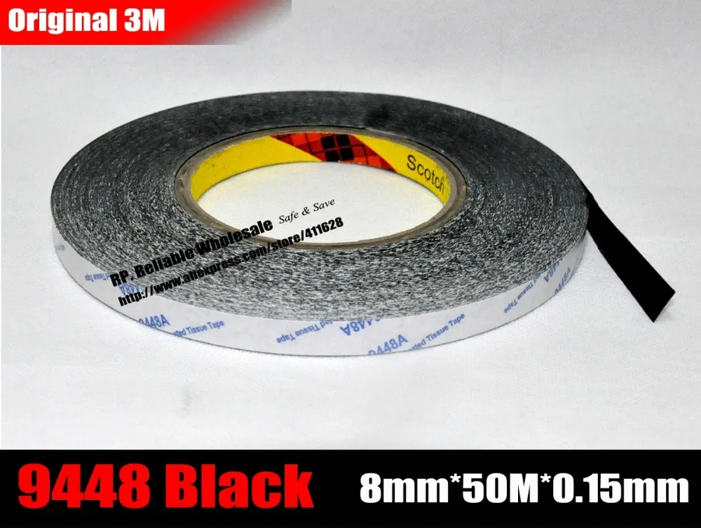 8mm Wide, 50Meters, 3M 9448AB Black Double Sided Adhesive Tape for iPad Phone Tablet Huawei Touch Panel, Screen, LCD
8mm Wide, 50Meters, 3M 9448AB Black Double Sided Adhesive Tape for iPad Phone Tablet Huawei Touch Panel, Screen, LCD