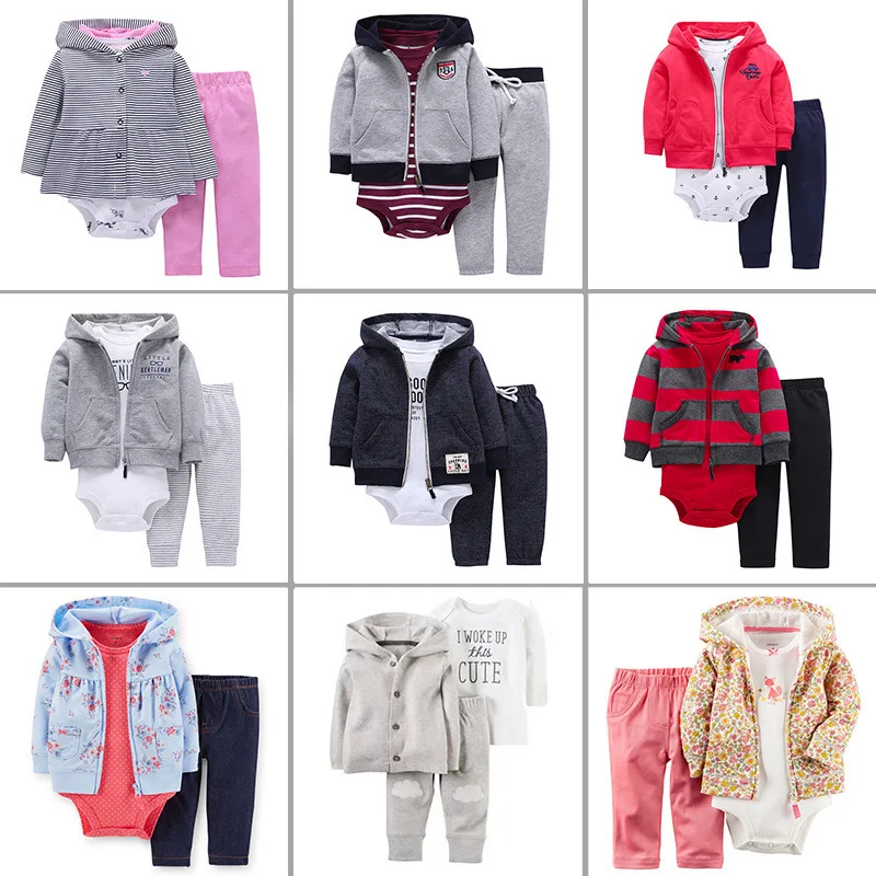 Spring Autumn Baby Boys Girls Clothes Set Body Cotton Hooded Cardigan Trousers Body Romper 3Pcs Sets Newborn Clothing For Kids
Spring Autumn Baby Boys Girls Clothes Set Body Cotton Hooded Cardigan Trousers Body Romper 3Pcs Sets Newborn Clothing For Kids