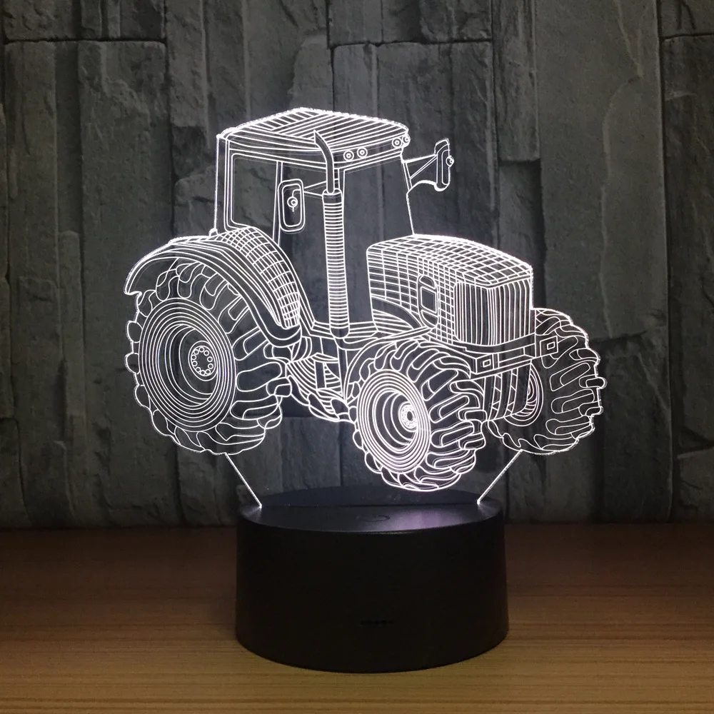 Farm Tractor 3D LED Lamp Deco Light Automobile Shape USB Charge Touch Switch Lamp 7 Colorful Kids Night Light For New Year Gift
Farm Tractor 3D LED Lamp Deco Light Automobile Shape USB Charge Touch Switch Lamp 7 Colorful Kids Night Light For New Year Gift