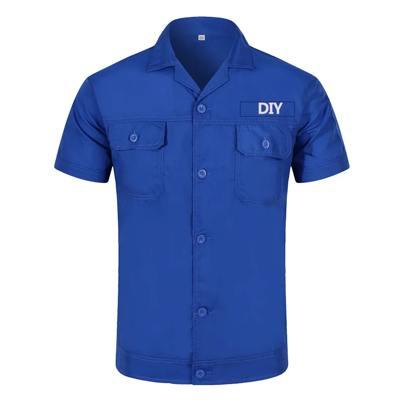 DIY Your logo or Photo Text Custom Workwear Men's Short Sleeve Industrial Work Shirt Two Pocket Workwear
DIY Your logo or Photo Text Custom Workwear Men's Short Sleeve Industrial Work Shirt Two Pocket Workwear