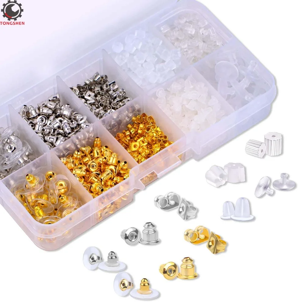 1040Pcs Earring Backs 10Styles Earring Accessories Safety Bullet Earring Clutch Hypoallergenic Clear Rubber Earring Safety Backs
1040Pcs Earring Backs 10Styles Earring Accessories Safety Bullet Earring Clutch Hypoallergenic Clear Rubber Earring Safety Backs