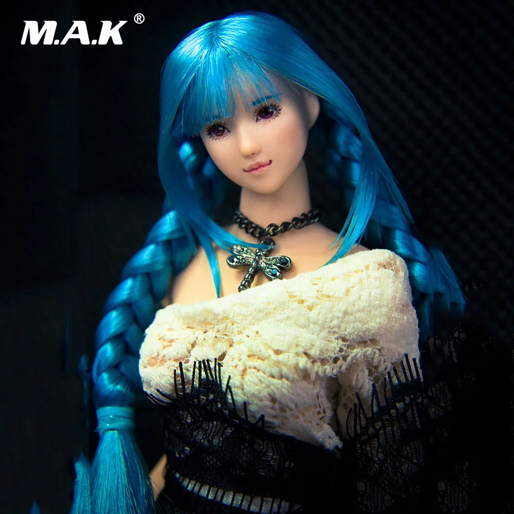 1:6 Scale Ob27 Girl Head Sculpt with Blue Double Braided Edition of Qi Liu Hai Head Model For 12" Pale Female Figure Body
1:6 Scale Ob27 Girl Head Sculpt with Blue Double Braided Edition of Qi Liu Hai Head Model For 12" Pale Female Figure Body