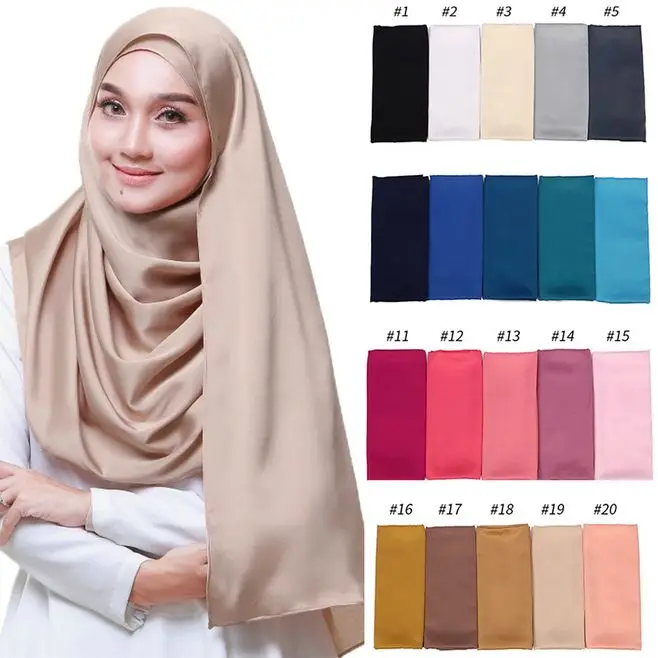 1pcs Smooth Matte Color Satin Scarf Shawls Plain Solid Colors Satin Hijab muslim scarves Ladies Plain Wraps 32 colors for choose
1pcs Smooth Matte Color Satin Scarf Shawls Plain Solid Colors Satin Hijab muslim scarves Ladies Plain Wraps 32 colors for choose