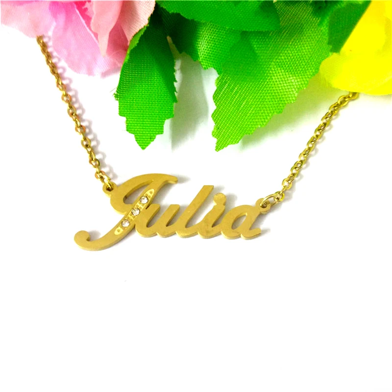 FairLadyHood Gold Color "Julia" Pendants & Necklace Customized Women Men Name Necklace Custom Any Personalized Name Necklace
FairLadyHood Gold Color "Julia" Pendants & Necklace Customized Women Men Name Necklace Custom Any Personalized Name Necklace