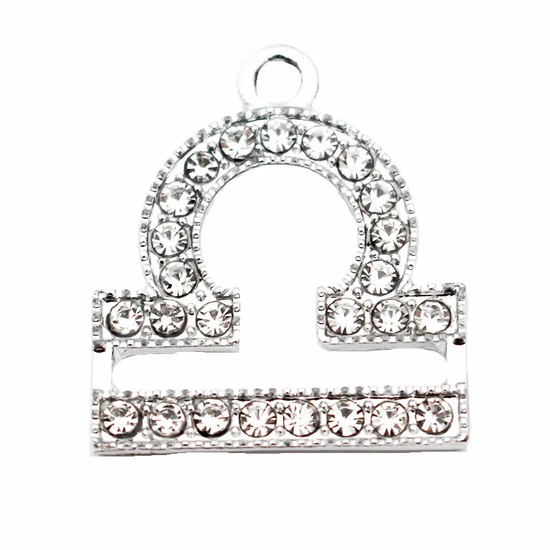 Hot Sale 24pcs/lot Metal 12 Constellations Rhinestone Libra Silver Dangle Charms Fit Necklace Bracelet Hang Charms DIY Jewelry
Hot Sale 24pcs/lot Metal 12 Constellations Rhinestone Libra Silver Dangle Charms Fit Necklace Bracelet Hang Charms DIY Jewelry