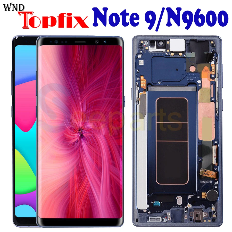 

6.4" For Samsung NOTE 9 LCD Display Touch Screen display digitizer assembly For Samsung note9 LCD N9600F/U/D/DS LCD with frame