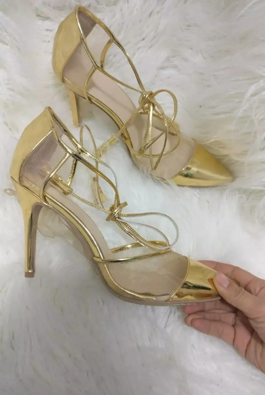 Hottest Selling Women Pointed Toe Golden Transparent Mixed-Color Ankle Strap Sandals Spring Autumn Fashion Thin Heel Pumps
Hottest Selling Women Pointed Toe Golden Transparent Mixed-Color Ankle Strap Sandals Spring Autumn Fashion Thin Heel Pumps