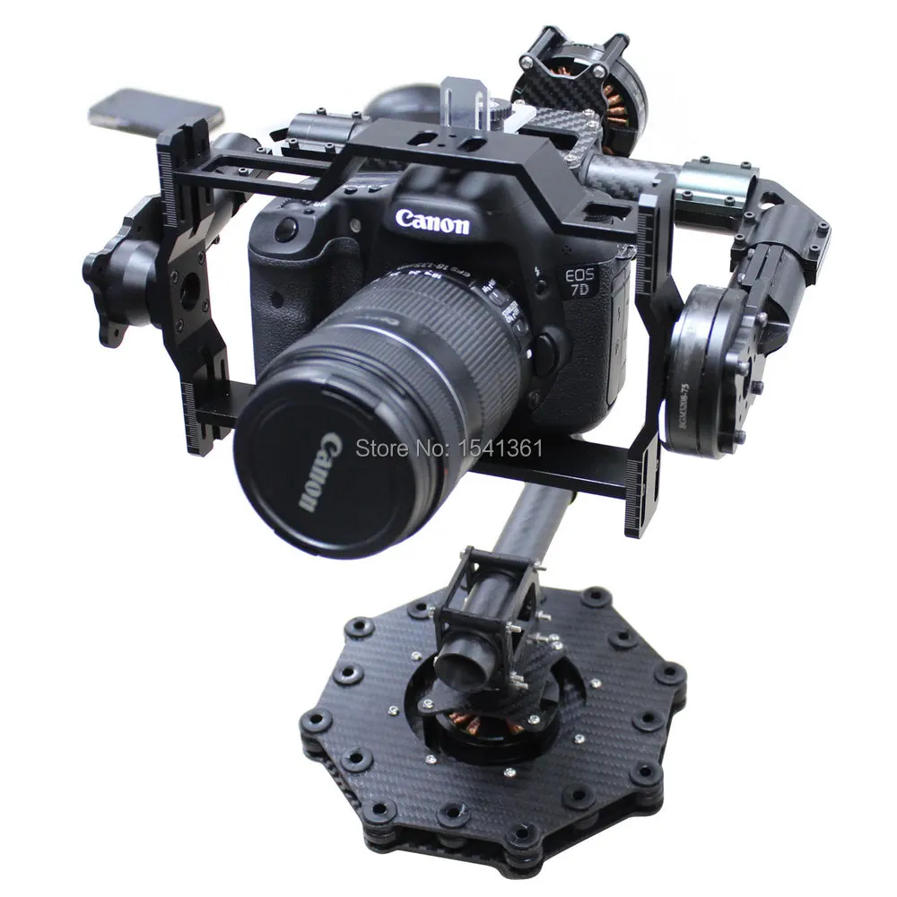 DYS FPV-системы DSLR 3 оси Бесщеточный Gimbal Воздушная Камера углерода гора + 32 бит AlexMos