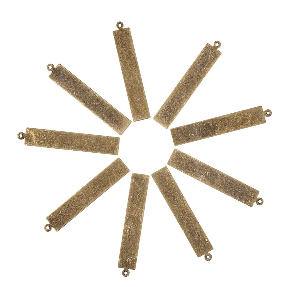 200pcs Rectangle Metal Tags Brass Blank Stamping Tag Pendants for Jewelry Making DIY Antique Bronze 41x7x0.3mm Hole: 1mm
200pcs Rectangle Metal Tags Brass Blank Stamping Tag Pendants for Jewelry Making DIY Antique Bronze 41x7x0.3mm Hole: 1mm