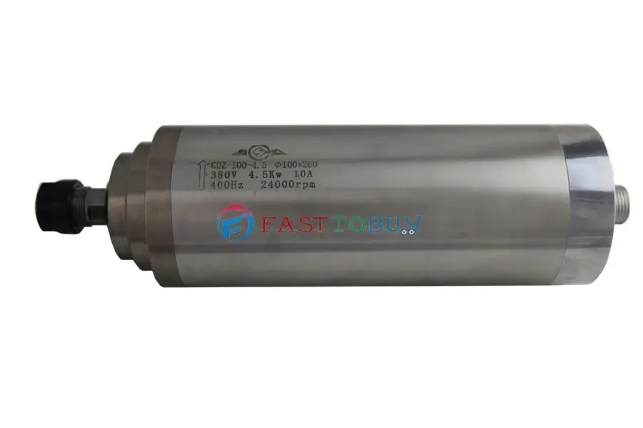 NEW 4.5KW Spindle Motor 380V 10A 400Hz 100*260mm ER20 6mm 24000rpm woodwork engraving GDZ100-4.5(380V)
NEW 4.5KW Spindle Motor 380V 10A 400Hz 100*260mm ER20 6mm 24000rpm woodwork engraving GDZ100-4.5(380V)