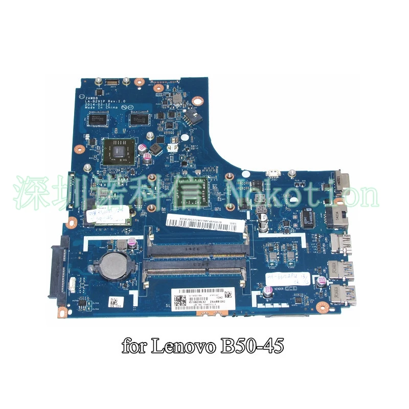 NOKOTION ZAWBB LA-B291P Laptop motherboard For Lenovo N50-45 A6-6310 CPU ATI 8500M R4 Graphics DDR3
NOKOTION ZAWBB LA-B291P Laptop motherboard For Lenovo N50-45 A6-6310 CPU ATI 8500M R4 Graphics DDR3