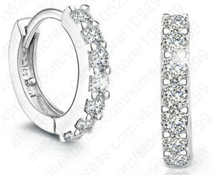 Luxury Romantic Women Jewlerys 925 Sterling Silver Rhinestone Crystal Hoop Earrings Wholesale
Luxury Romantic Women Jewlerys 925 Sterling Silver Rhinestone Crystal Hoop Earrings Wholesale