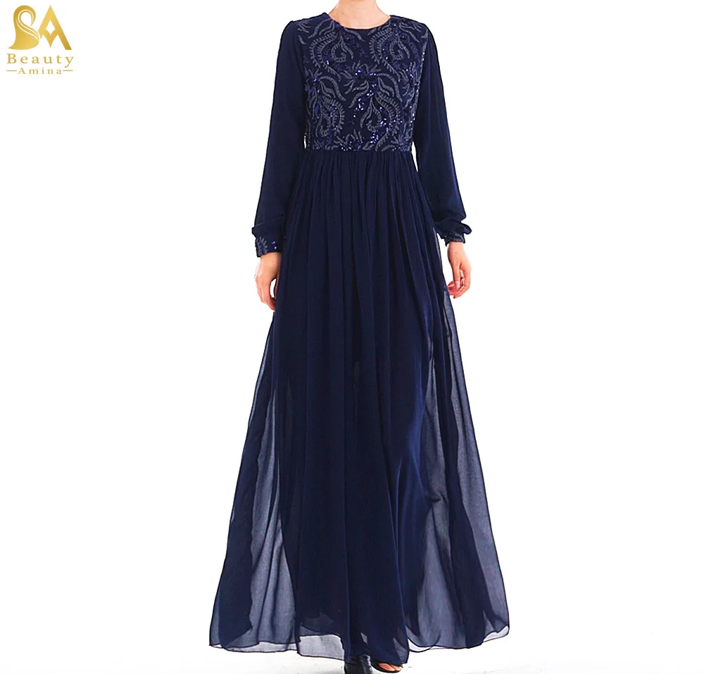 2019 Chiffon Ramadan Muslim Women Abaya Dress Embroidery Maxi Long Robe Arab Islamic Clothing Full Length Dress
2019 Chiffon Ramadan Muslim Women Abaya Dress Embroidery Maxi Long Robe Arab Islamic Clothing Full Length Dress
