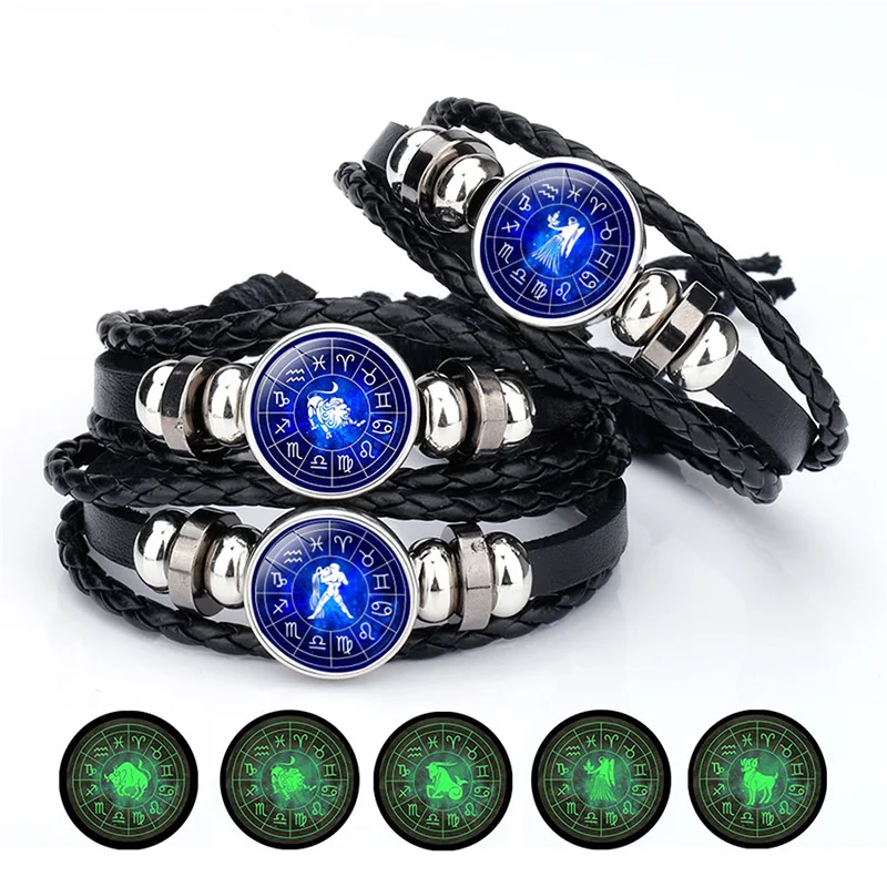 2019 Multilayer Beads Charm Bracelets Women Vintage Fashion Men Women Constellation 12 Zodiac Sign Bracelets Punk Woven Leather
2019 Multilayer Beads Charm Bracelets Women Vintage Fashion Men Women Constellation 12 Zodiac Sign Bracelets Punk Woven Leather