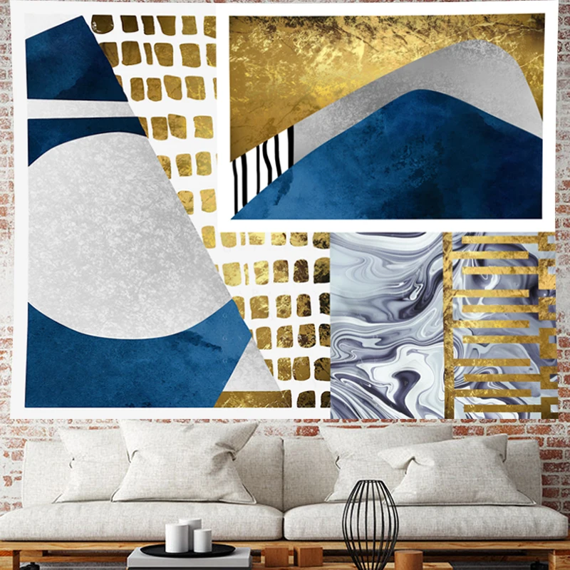 Fashion Geometric stripe abstract wall hanging structure yellow Tapestries hippie Psychedelic Wall carpet Hanging Home Decor
Fashion Geometric stripe abstract wall hanging structure yellow Tapestries hippie Psychedelic Wall carpet Hanging Home Decor