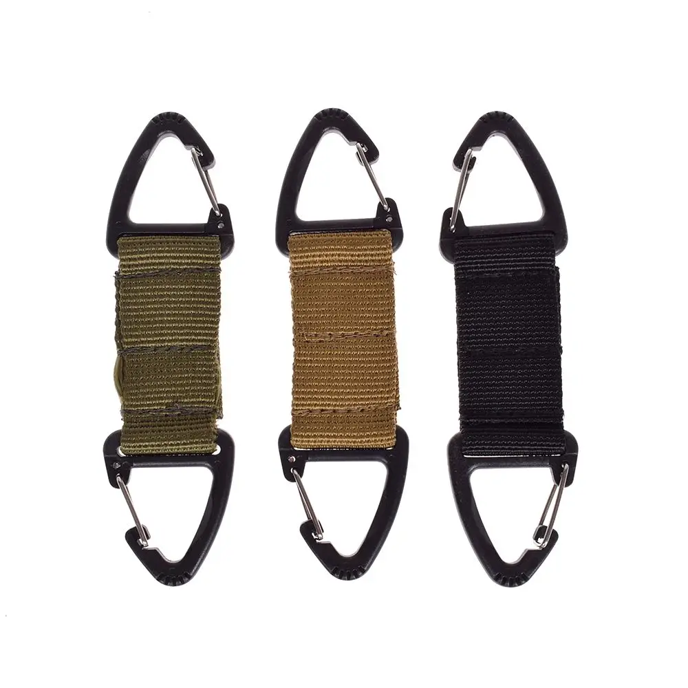 1pc Nylon Tactical Belt Webbing Carabiner Key Holder Bag Hook Buckle Strap Clip Men DIY Bag Part Accessories
1pc Nylon Tactical Belt Webbing Carabiner Key Holder Bag Hook Buckle Strap Clip Men DIY Bag Part Accessories