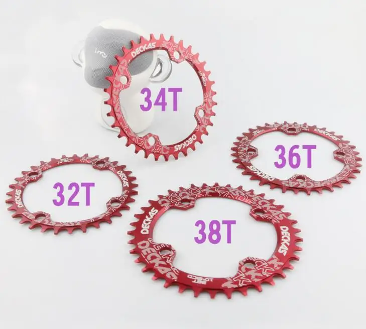 

Round Chainring MTB Mountain bike bicycle chain ring BCD 104mm 32/34/36/38T ultralight crankset Tooth plate Parts 104bcd