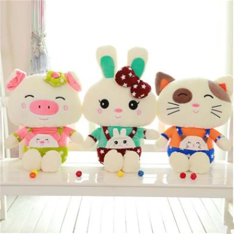 2016 60CM Animal Series PP Cotton Stuffed Pig Cat Rabbit Dolls Soft Plush Toys Lovely High Quality Kids Birthday Gift 3 Animals
2016 60CM Animal Series PP Cotton Stuffed Pig Cat Rabbit Dolls Soft Plush Toys Lovely High Quality Kids Birthday Gift 3 Animals