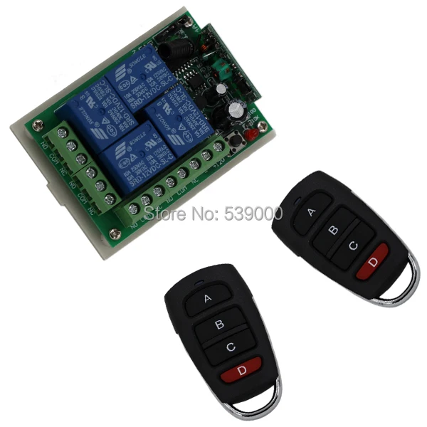 Hot Sale DC 12V 4CH Remote Control Relay Switch 2 Transceiver with 1 Receiver 200M Wireless Remote
Hot Sale DC 12V 4CH Remote Control Relay Switch 2 Transceiver with 1 Receiver 200M Wireless Remote