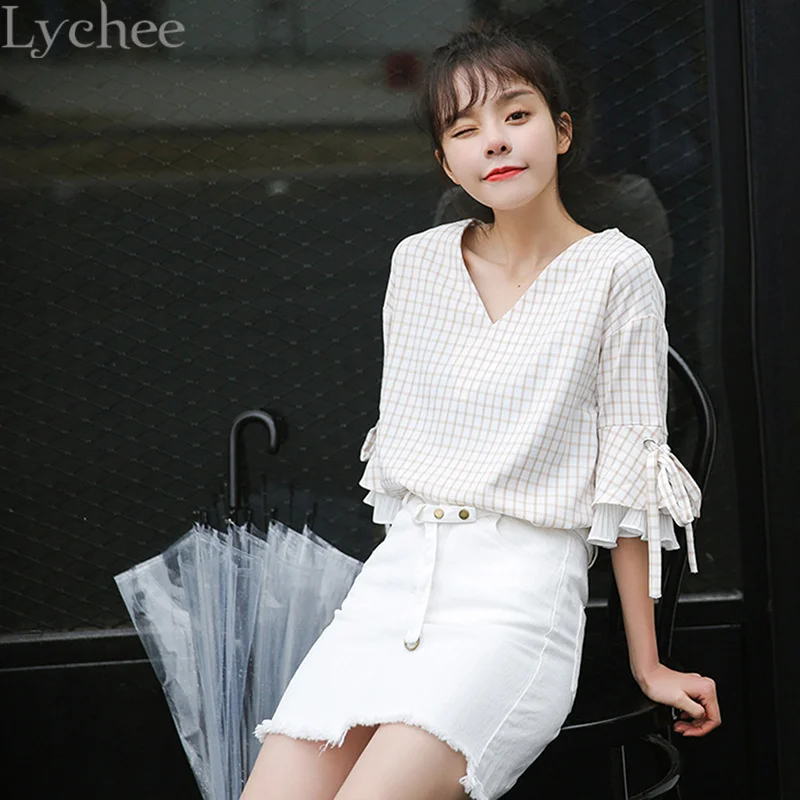 Lychee Sexy Spring Summer Women Skirt Irregular Fringed Hem High Waist A Line Mini Skirt