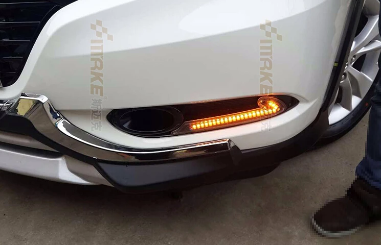 2pcs Car LED DRL daytime running light for Honda HRV 2014-2015 VEZEL DRL lamp emark waterproof 1pair/lot
2pcs Car LED DRL daytime running light for Honda HRV 2014-2015 VEZEL DRL lamp emark waterproof 1pair/lot