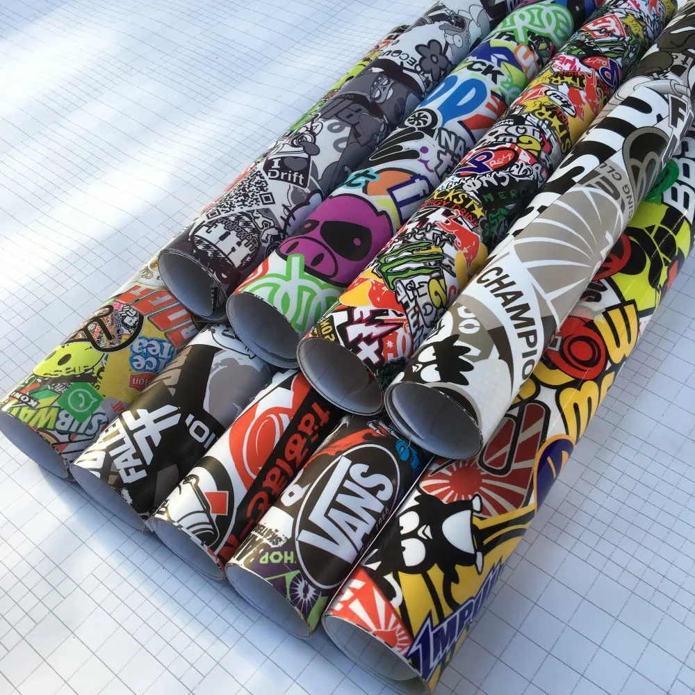 Premium Stickerbomb Vinyl Wrap Sticker Adhesive Removable Glue Cartoon Skull JDM Printed Film Motorcycle Scooter Car Wrap Film
Premium Stickerbomb Vinyl Wrap Sticker Adhesive Removable Glue Cartoon Skull JDM Printed Film Motorcycle Scooter Car Wrap Film